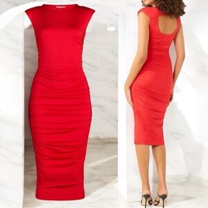 Elegant Red Sleeveless Dress
